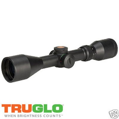 TRUGLO 3 9X44 TRU BRITE ILLUMINATED BLACK HUNTING SCOPE