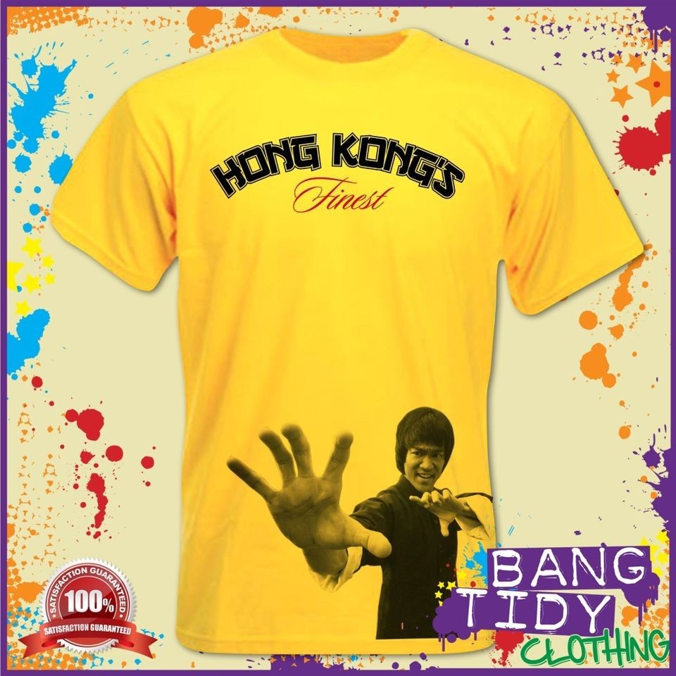 Bruce Lee Hong Kongs Finest Martial Artist Enter the dragon Film Mens 