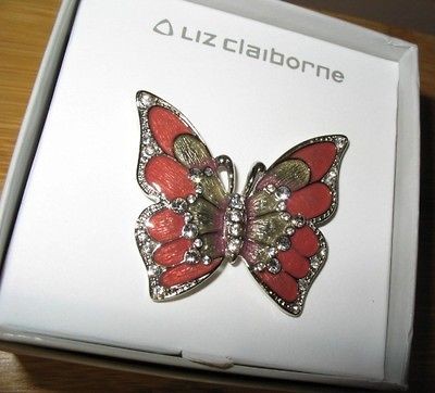 Liz Claiborne Butterfly brooch/pin (new in box)