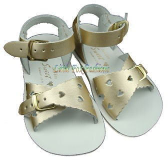 Sun Sans Salt Water Sweetheart Style Sandals in Gold