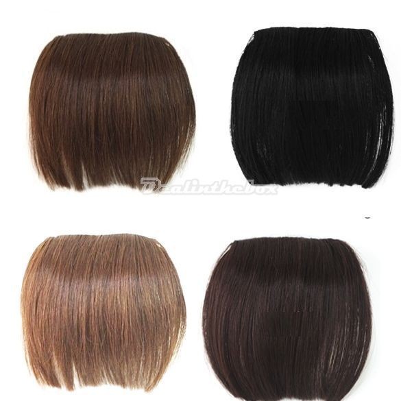 clip on bangs human hair in Womens Hair Extensions