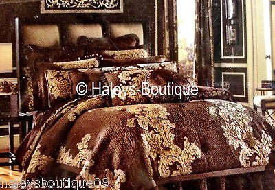 Queen New York Carlton Dark Brown European Sham 26x26 New Holiday 