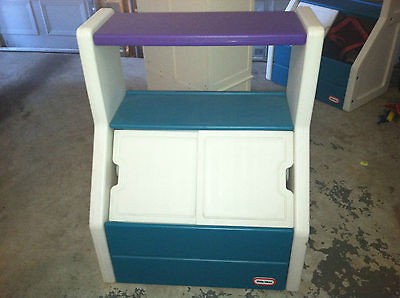 Little Tikes Toy Storage box, bin or chest with large shelf and 