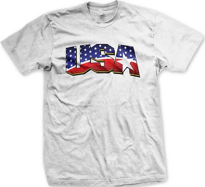 USA Flag American America Stars and Stripes Patriotic New Mens T 