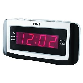   LCD EASY to SEE READ DISPLAY DIGITAL DUAL ALARM CLOCK AM FM RADIO NEW