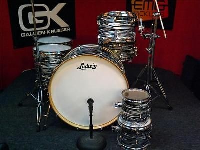 RARE USED LUDWIG BONHAM 7PC DRUM KIT WITH HARDWARE OWNED BY DWAIN 