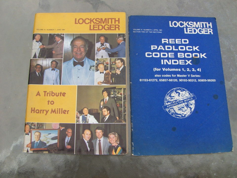 the locksmith LEDGER VOLUME 41, # 7,june 1981 and # 5 april 1981