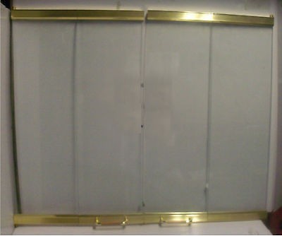 Majestic Temco CX3629 Glass Fireplace Doors New Polished Brass 36 x 