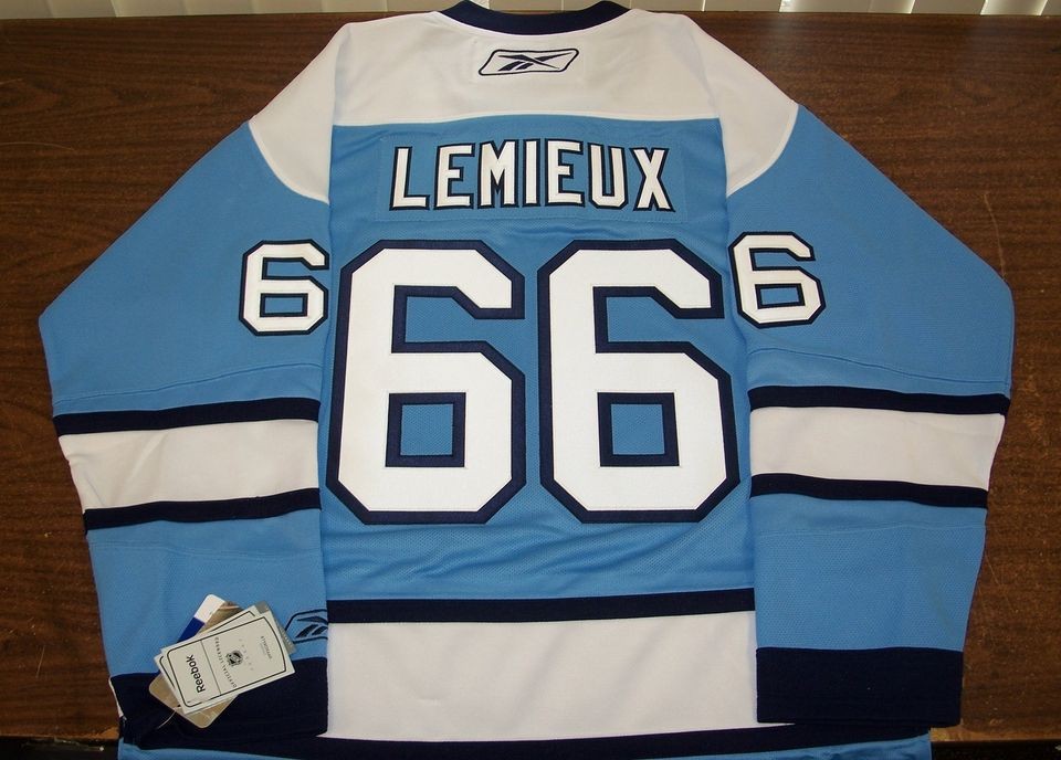 Mario Lemieux 2011 Penguins Reebok Sky Blue Alternate Mens Premier 