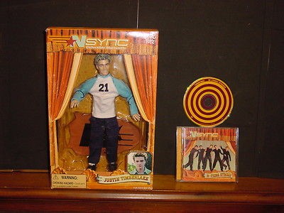 Nsync Collectible Marionette Justin Timberlake Doll in Box and CD