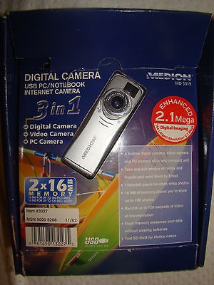 Digital Camera, Internet camera, Medion Video Camera, Professional 