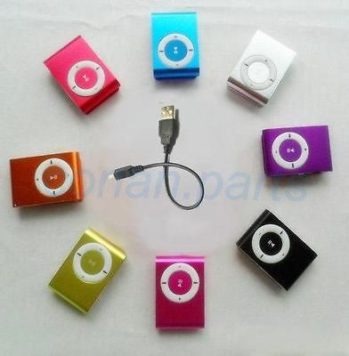 Mini Fashoin Clip Metal USB  Music Media Player Support 1   8GB 