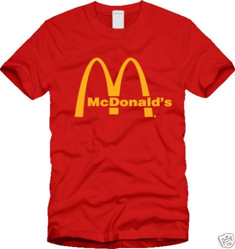 Vintage MCDONALDS LOGO T SHIRT fast food S M L XL 2XL