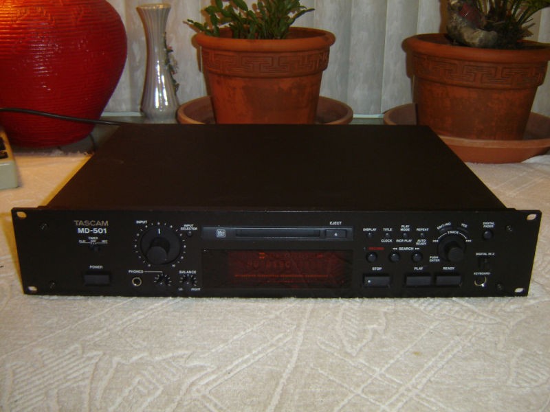 Tascam MD 501, Mini Disc Recorder, Rack