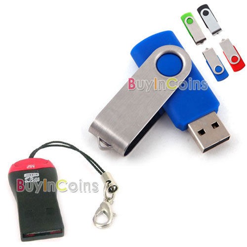   Flash Memory Stick Jump Drive 2GB 4GB 8GB 16GB TF M2 Card Reader New