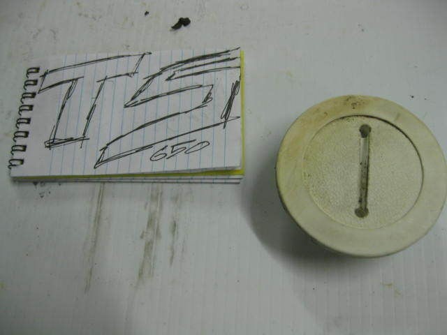 93 TS 650 KAWASAKI TRIM CAP BODY INSPECTION PLUG LID TANDEM SPORT 