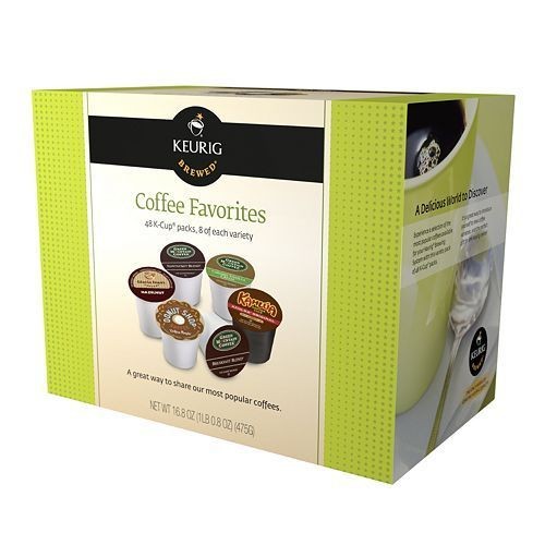 KEURIG K CUP 48 PACK VARIETY COFFEE FAVORITES COLLECTION, NEW IN 