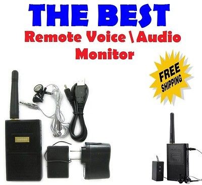   Wireless Audio Surveillance Two Way Transmiter Electronic Mic Receiver