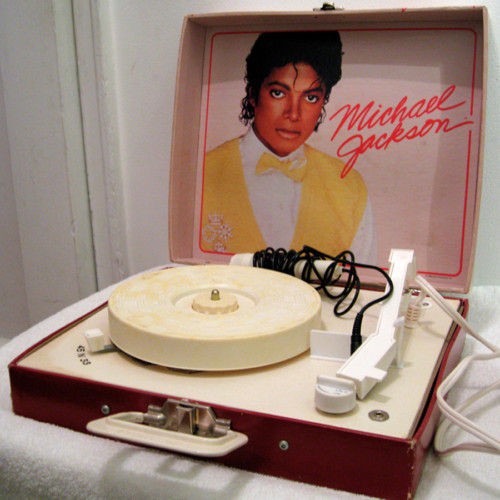 MICHAEL JACKSON RECORD PORTABLE PLAYER 1984 ~RARE