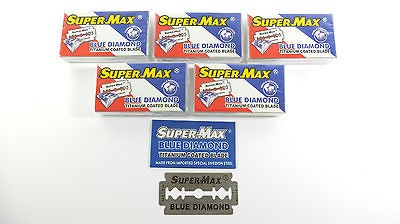   DIAMOND TITANIUM COATED DOUBLE EDGE RAZOR BLADES. same day dispatch