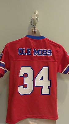 NWT NCAA Ole Miss Rebels Mesh Youth Team Jersey   Sizes 4  18