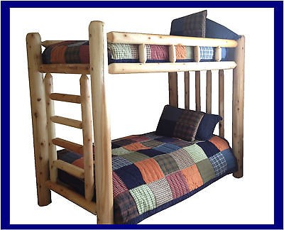 rustic log beds in Beds & Bed Frames