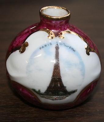 VINTAGE LIMOGES MINIATURE BUD VASE EIFFEL TOWER PARIS