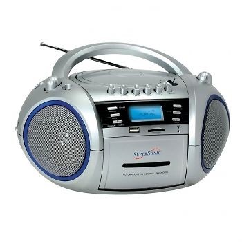   PORTABLE CD  WMA PLAYER / CASSETTE RECORDER AM/FM RADIO USB SD NEW