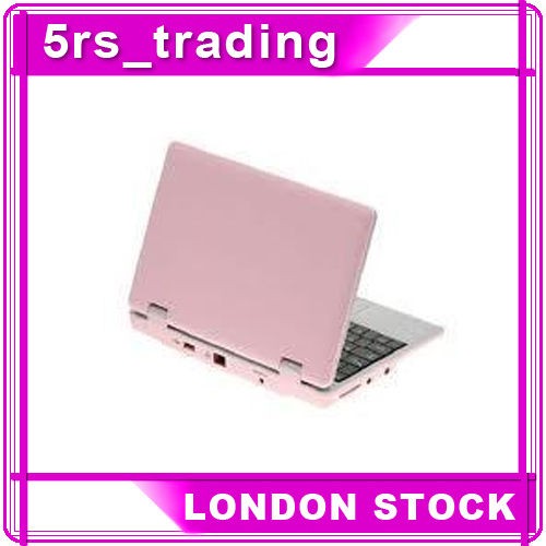   VERSION 4GB 7EPC Mini Netbook Laptop Notebook WFI Android 2.2 Pink