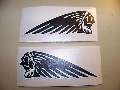 Indian Motorcycle Emblem Reflective Helmet Stickers Decals Left 