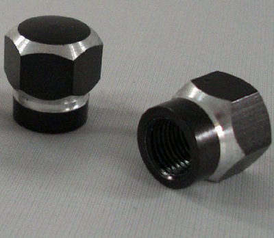   & Silver Hex Custom Valve Stem Caps for Motorcycle & Chopper Rims