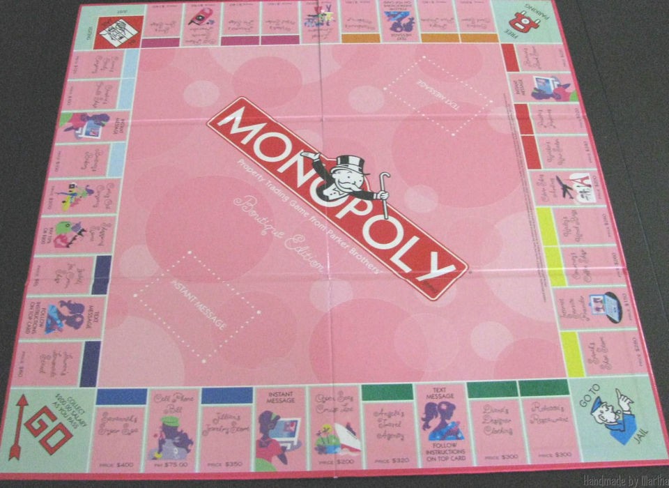 game part Monopoly Boutique Edition game board only replacement