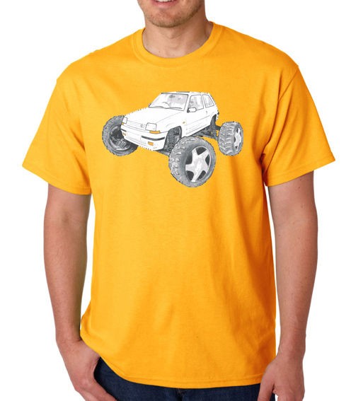   GT TURBO MENS CAR T SHIRT UNIQUE ORIGINAL MONSTER TRUCK BIGFOOT #21