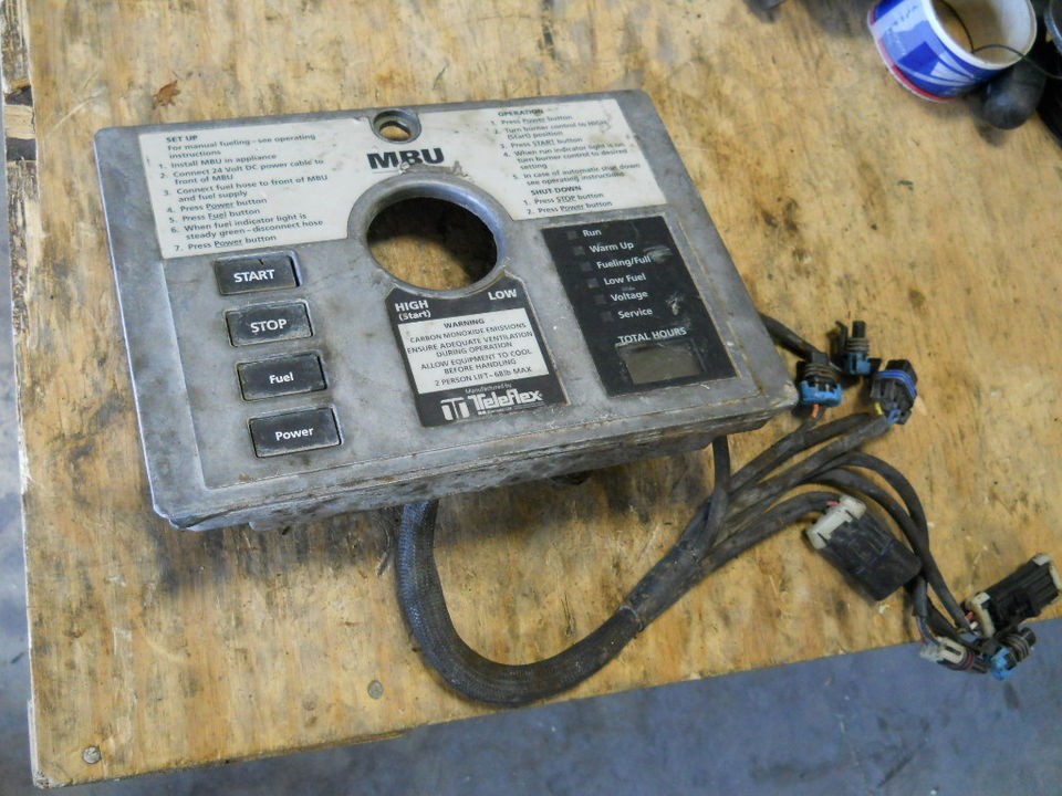 Control Panel for Parts, Teleflex MBU Modern Burner, Used, Likely Inop