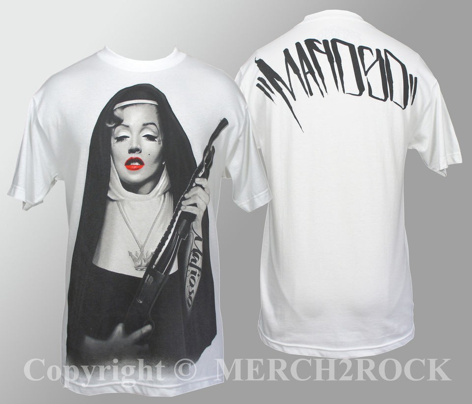 Authentic MAFIOSO CLOTHING Sister Marilyn Monroe White T Shirt S M L 