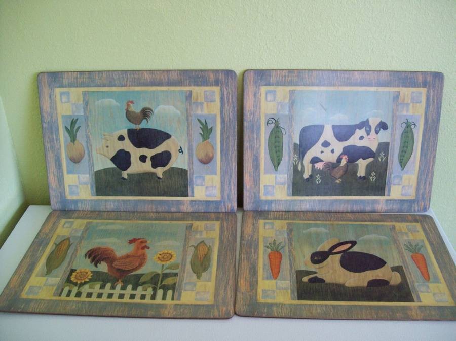 cow placemats in Placemats