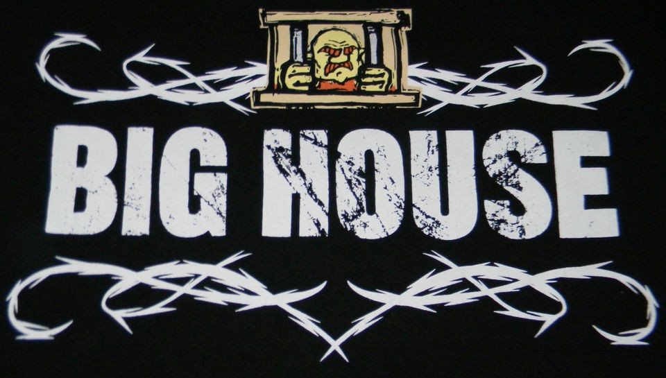 BIG HOUSE Prison Break Tour 2008 Black T Shirt XL Behind Bars