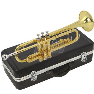 Brand new Bb Trumpet Gold with Mouthpiece Case