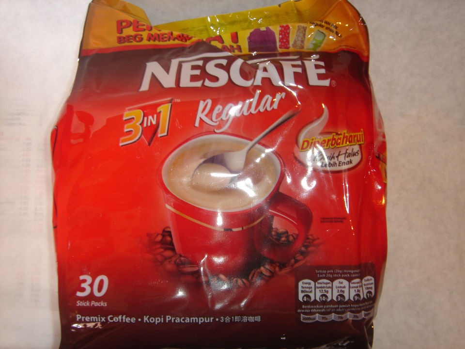 Nescafe 3 in 1 Regular Instant Coffee 10 Sticks 20 Sticks 30 Sticks 