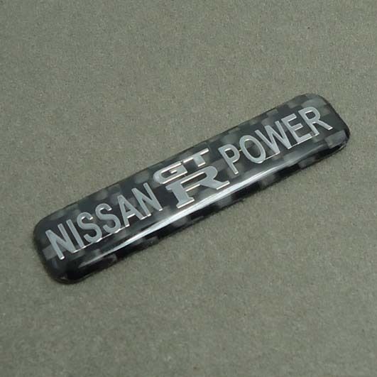 Car Carbon fiber Badge Emblem Sticker Nissan 3D Logo