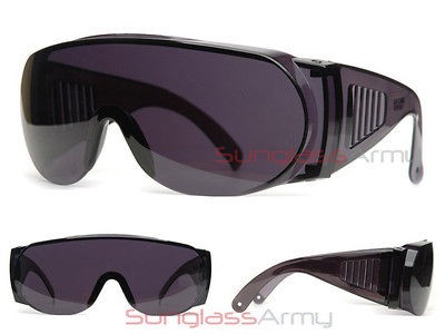 BLACK RETRO ROBOT SUNGLASSES hip hop classic style lady gaga safety 