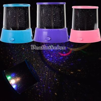   Flash Color Rotatable Star Sky Musical Projection Night LED Light Lamp