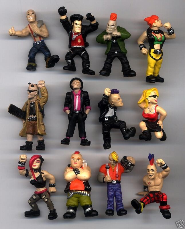 homies & slot car fans, 12 PUNKS 132 scale figures