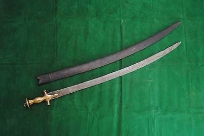 Old Indian Warrior tulwar sword Indo persian no shamshir kilij katar