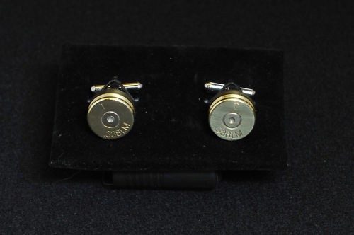 338 bullet end Cufflinks, trenchart, shooter, sniper