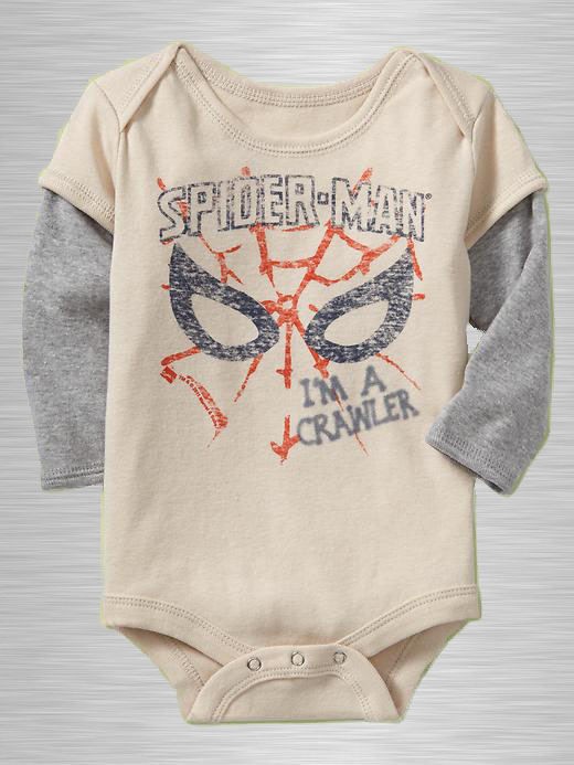 NEW GAP JUNK FOOD SPIDERMAN ONESIE BODYSUIT SIZE 3 6 12 18 24M