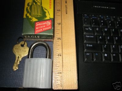 New Old Stock Eagle # 4650 Padlock Made in USA   