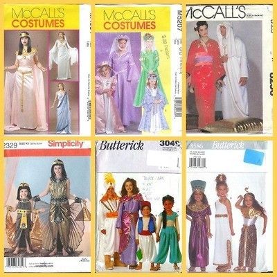 Costume Sewing Pattern Ethnic Egyptian Roman Harem Cleopatra Adult 