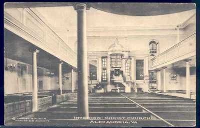 VA, Alexandria, Virginia, Christ Church Building Interior, Pews 