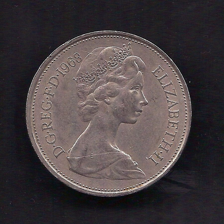 UK Great Britain 10 New Pence 1968 Coin KM # 912 Lot U3